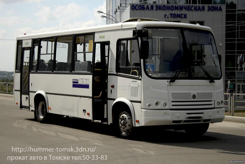 Аренда автобуса Паз - Томск